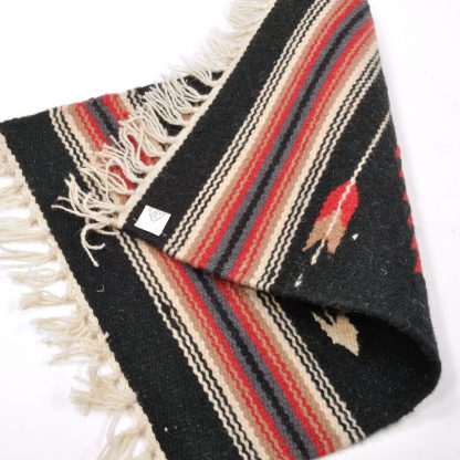 Wool Chimayo Style/ウールラグ素材プレースマット 20X15[BLK]